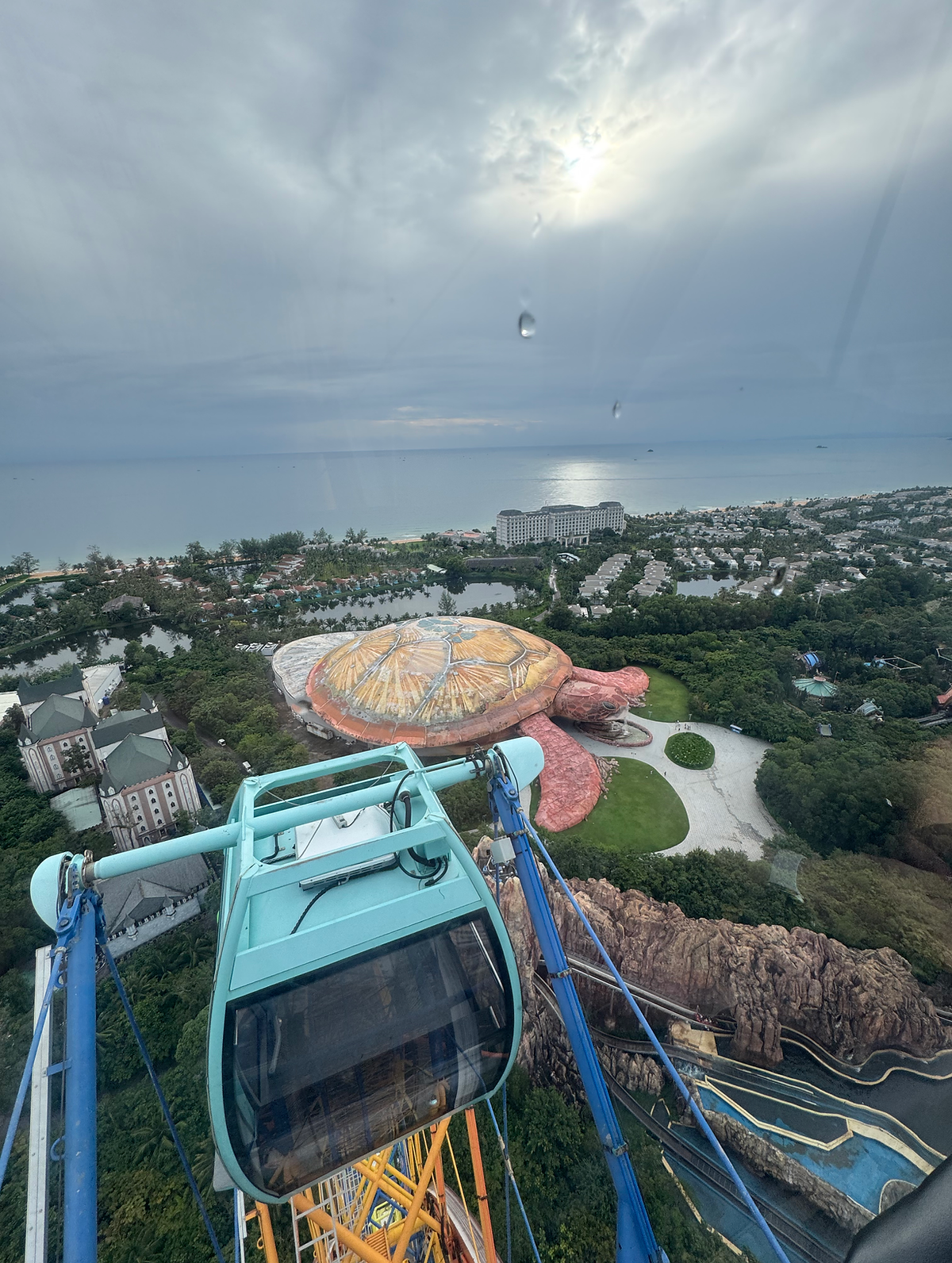 The view from the ferris wheel we took
